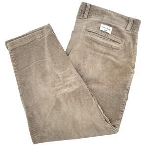 I Love Ugly Pants Men's XXL Beige Kobe Corduroy Cropped Wide Straight Fit